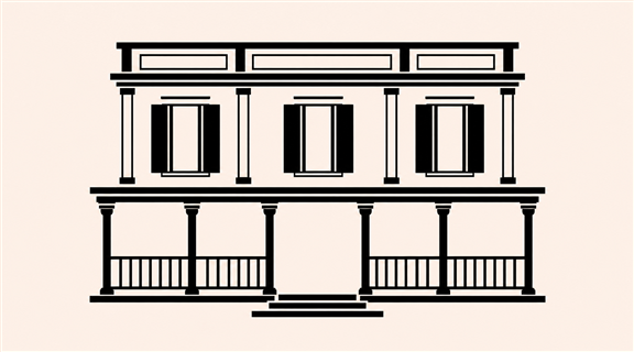 Maison créole réunionnaise à varangue